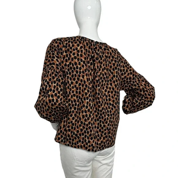 Kate Spade Dotty Leopard Around Town Top Large - Picture 2 of 7